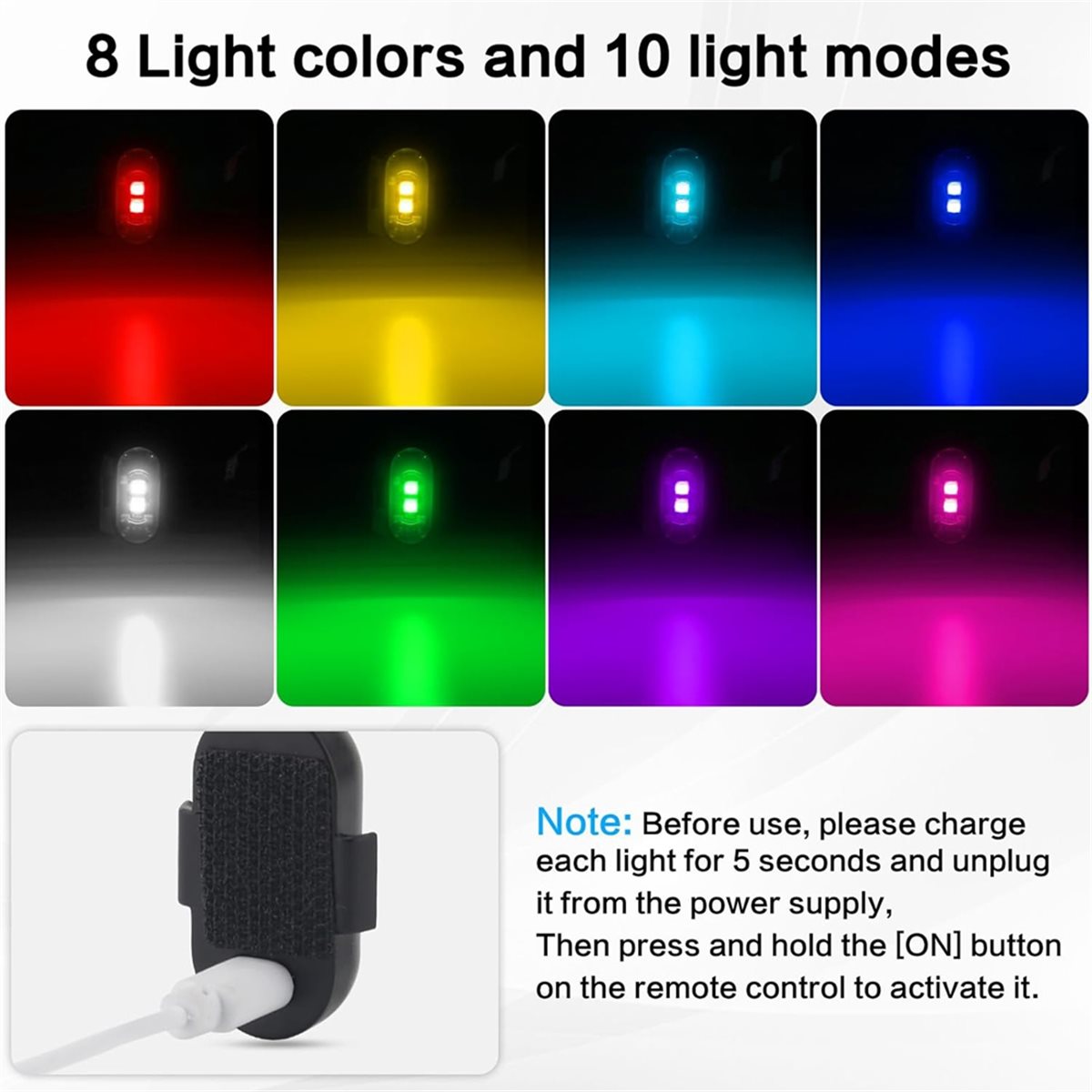 Drone Strobe Light - Kit de Luces Estroboscópicas LED Inalámbricas