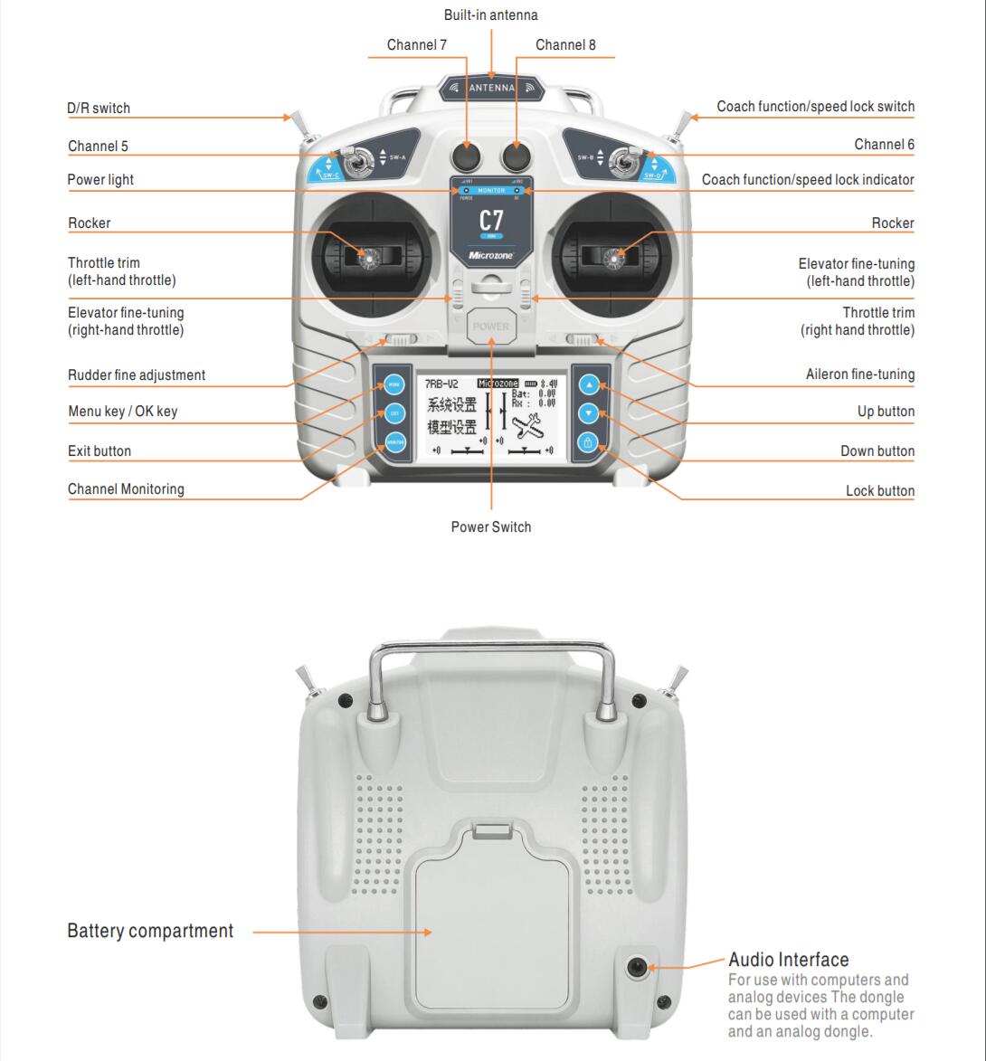 Controlador MicroZone MC7 MINI - Drone Battery Adapter reseña y precio